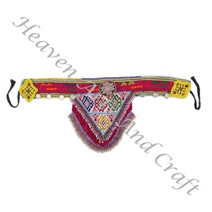 Ceinture de danse du ventre vintage, ceinture de taille traditionnelle afghane Kuchi Tribal BB099, ceintures perlées faites à la main vintage - Product Image 6