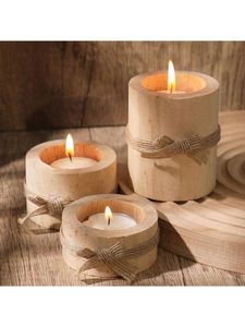 Velas perfumadas al por mayor de primera calidad en un embalaje único de bambú, ideales para ambientes de baño y comedor - Product Image 2