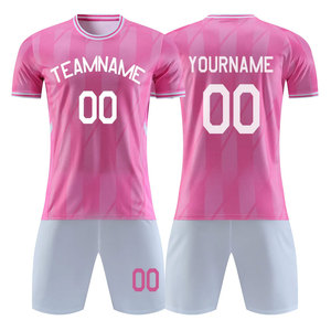 Ensemble de maillots de football personnalisés OEM 2025 pour équipes de club européennes, couleur personnalisée, légers, séchage rapide, 100 % polyester - Product Image 4
