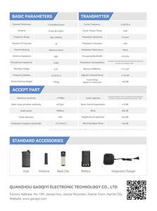 Uhf Ultra-Thin Metal Back <span class=keywords><strong>Clip</strong></span> Cifrado Hi-Fi Voice Intercoms <span class=keywords><strong>Amateur</strong></span> Radio para Árbitros - Product Image 3