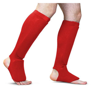 Protège-tibia en tissu élastique personnalisable de haute qualité Kickboxing Shin Protecteurs pour karaté MMA boxe Muay Thai Training - Product Image 1