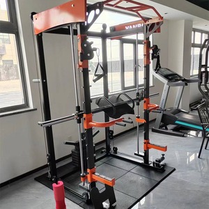 Último modelo mejorado: Barra guía Smith multifunción todo en uno, inclinada y vertical, con cable cruzado, rack de potencia profesional ajustable. - Product Image 6