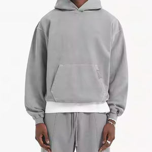 Pull à capuche pour hommes Soft Basics Pullover Hoodies Logo personnalisé Hoodies 100% coton mélangé pour décontracté ou vêtements de sport en hiver - Product Image 1