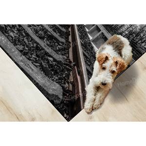 Tapis imprimé paysage ferroviaire, tapis épais, tapis de décoration de bureau, tapis doux non tissé - Product Image 4