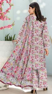 Colección de verano 2025, recién llegados, trajes de algodón/césped estampados Shalwar Kameez Unstitch para mujer de alta calidad, conjunto de 3 uds de talla grande - Product Image 3