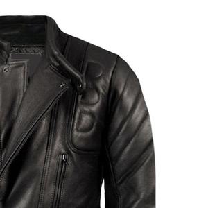 Veste pour homme personnalisable Veste en cuir de moto de qualité supérieure avec armures Moto de course d'équitation - Product Image 2