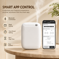 Diffuseur d'arômes intelligent 2026 sans eau, sur pied ou mural, 400 ml, avec écran LCD, atomiseur sans fil pour la maison et le bureau