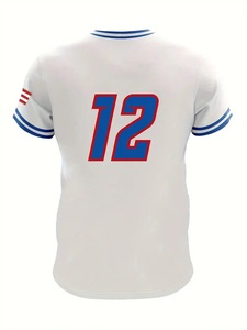 เสื้อเบสบอลเปล่าสำหรับสกรีนลายแบบซับลิเมชั่นเต็มตัว ผลิตตามสั่งขายส่ง สำหรับผู้ใหญ่ ระบายอากาศได้ดี ผลิตจากผ้าสแปนเด็กซ์/คอตตอน มีไซส์พลัส - Product Image 2