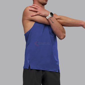 เสื้อกล้ามสำหรับยิมของผู้ชายเสื้อกล้ามผ้าฝ้ายแขนกุดแห้งเร็วเสื้อวิ่งกล้ามไซส์พิเศษโลโก้ตามสั่ง - Product Image 2