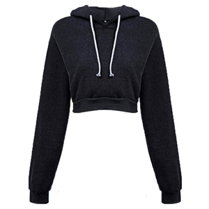 Top sweats à capuche décontracté, top court au meilleur prix pour femmes, sweats à capuche légers et personnalisés pour femmes - Product Image 1