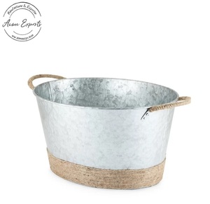 Contenedor enfriador de bebidas de acero inoxidable grande al por mayor de fábrica, acabado martillado para celebración de fiesta en casa, Material metálico - Product Image 3