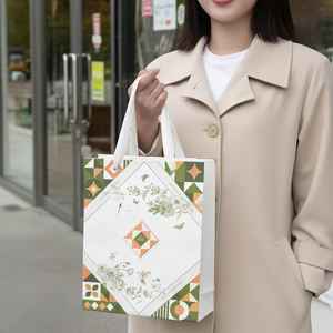 Customized Luxury Eco-Friendly Recyclable Paper <b>Bag</b> with Handles <b>for</b> Boutique <b>Clothing</b> Accessories Gift Packaging & Decoration - Product Image 6