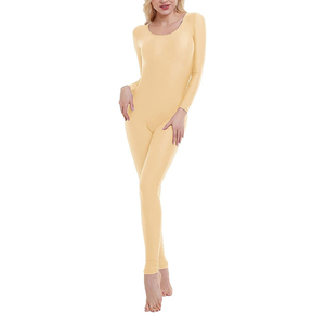 Ensemble de body de sport en jacquard sans couture sans bretelles à manches longues Combinaison de yoga à séchage rapide Respirant Butt-Lifting Caractéristique Motif solide - Product Image 6