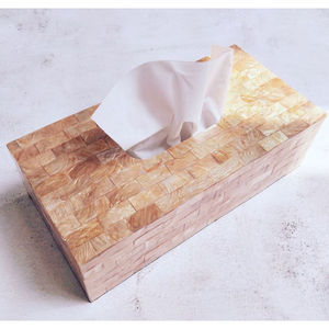 Top Selling Mother of Pearl Tissue Box Holder Modern Designer Bedroom <b>Bathroom</b> <b>Accessories</b> for Office Use in Affordable Price - Product Image 6