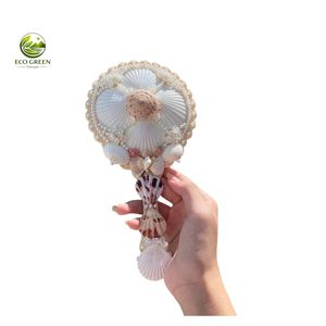 Fashion Handmade Seashell <b>Vanity</b> <b>Mirror</b> Natural Pearl Decorative <b>Mirror</b> Beach Coastal Home Decoration Gift Wholesale OEM - Product Image 2