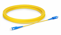 Cordon de raccordement simple mode monomode SC UPC de 3 mètres, 2,0 mm, en PVC