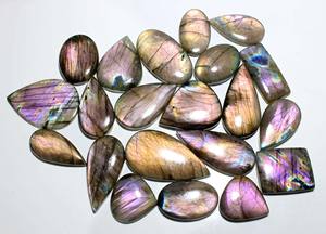 อัญมณีหลวมแร่โลหะเงินขัดเงาแบบเรียบ45ชิ้น - Product Image 2