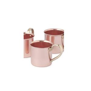 Authentic copper mule mug with food safe lining and polished finished ideal for cold beverages cocktails - Product Image 1