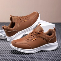 Nouvelles baskets décontractées à lacets en dentelle, souples et respirantes, noires, pour hommes, idéales pour la course estivale
