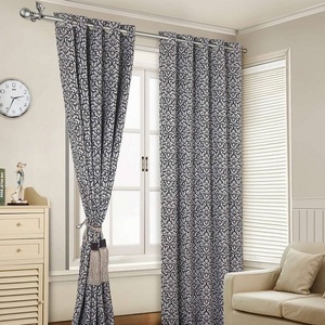 Cortinas mate de Color puro bordadas opacas sostenibles directas de fábrica Suministro de fábrica Cortina de puerta Jacquard de alta calidad - Product Image 3