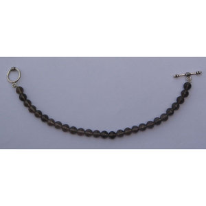 <b>Cute</b> Religious Smoky Quartz Bead Ball <b>Bracelet</b> for Wedding Engagement or Party Gift - Product Image 1
