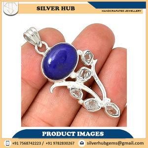 ร้านนี้สุดยอดการออกแบบล่าสุดที่ยอดเยี่ยม925เงินสเตอริ่งธรรมชาติจี้พลอยเฮอร์คิเมอร์เครื่องประดับที่ดีราคาไม่แพง - Product Image 4