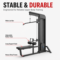 CHONGTONG CT-81 Machine Smith en acier inoxydable avec poulies haute-basse pour exercices de biceps et quadriceps - Musculation complète