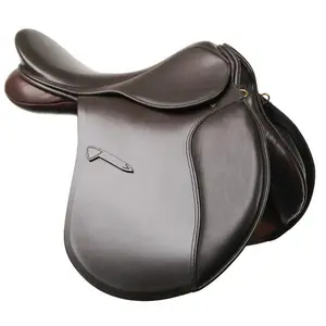 horse english saddle made of genuine leather dual flap very fine stitching quality equestrian product for horse riders