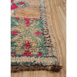 พรมขนสัตว์ถักมือ Nuray สีเบจและสีน้ำตาล ลายเรขาคณิต รูปทรงสี่เหลี่ยมผืนผ้า สำหรับห้องนั่งเล่นหรือห้องนอนวัยรุ่น-Pae-4579 ขนาดใหญ่ - Product Image 4