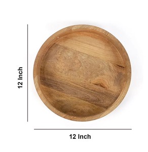 Plateau rond en bois de matériel d'incrustation d'os personnalisable de vente chaude pour le mariage à la maison disponible en différentes tailles commande minimum 20 pièces - Product Image 6