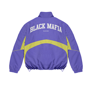 ชุดเซ็ตเสื้อผ้าผู้ชายแบบสั้นและแจ็คเก็ต 2 ชิ้น ชุดวอร์มซิป โพลีเอสเตอร์ ชุดวิ่งกันลม สตรีทแวร์ กางเกงขาสั้น - Product Image 6