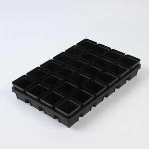 ถาดเพาะเมล็ดไมโครกรีนสีดำแบบแบนสำหรับขายส่ง ถาดปลูกพืชไฮโดรโปนิกส์แบบมีรู ทำจากพลาสติกโพลีเรซิน แข็งแรง ทนทาน ย่อยสลายได้ทางชีวภาพ - Product Image 3