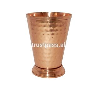 Vaso 100% Vidrio de cobre puro Vaso de cobre martillado Copas de vino Vaso de cerveza Chapado en cobre a precio mayorista - Product Image 2