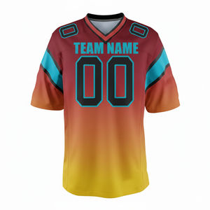 Maillot de football américain personnalisé pour hommes, jeunes et adultes, en polyester respirant, uniforme de sport, vêtements d'équipe personnalisés, prix abordable - Product Image 6