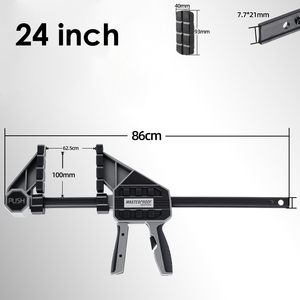 <span class=keywords><strong>Pince</strong></span> de menuiserie extrême performance 24 pouces, force de serrage 270 kg, corps renforcé robuste, écarteur à changement rapide <span class=keywords><strong>pour</strong></span> atelier professionnel - Product Image 6