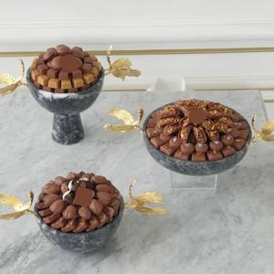 Custom <b>Large</b> Size Chocolate Serving Bowl Made of Gray <b>Marble</b> Serving Bowl for Home Hotel Table Decor Sweets Serving Bowl - Product Image 5