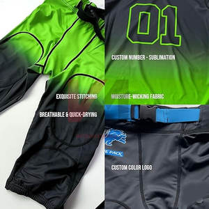 Camisetas de sublimación de uniformes de fútbol americano personalizados con Sarga de aparejos camisetas de fútbol de alta calidad asequibles equipos jóvenes - Product Image 5