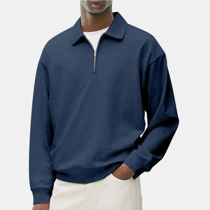 New Sports Color Winter <b>Fleece</b> <b>Quarter</b> <b>Zip</b> Jacket Unisex 280GSM Custom High Quality Sweatshirts - Product Image 6