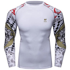 Pakistán Fabricante Último Diseño Rash Guard Spandex Poliéster Hombres Sublimación Rash Guard para adultos - Product Image 3