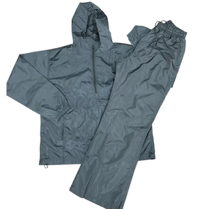 High Quality Casual Solid Breathable Windbreaker Jacket Two Piece Windbreaker Set for Men Wholesale Tracksuits - Product Image 3