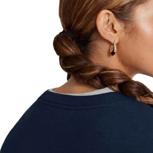 Nuevo 2025 Casual manga larga Crop Top cuello redondo sudaderas para mujer ropa de moda de talla grande suéter sostenible - Product Image 5