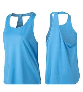 Top deportivo transpirable suelto personalizado, de Yoga Top, chaleco, camisa deportiva para mujer, Espalda descubierta, Fitness, correr, gimnasio, camisetas sin mangas - Product Image 3