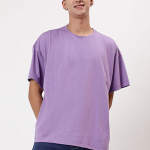 Camiseta de algodón 100% con logotipo personalizado de alta calidad del fabricante para hombre de peso pesado 240 gramos patrón sólido - Product Image 3