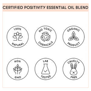 100% Pure Organic Essential Oil Blend Positivity Body Oil Herbal Citrus Ingredients Cold <b>Pressed</b> for Moisturizing Firming Box - Product Image 6