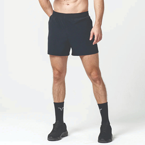 Customized Superstretch Casual <b>Shorts</b> with Elastic Waist Side Ventilation Panels <b>Zip</b> <b>Pockets</b> - Product Image 1