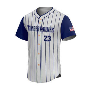 เสื้อเบสบอลพิมพ์ลายคุณภาพสูง ระบายอากาศได้ดี คอวี เย็บอย่างดี แบบซับลิเมชั่น ขายส่ง - Product Image 1