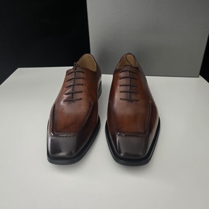 Nouvelles chaussures en cuir formelles pour hommes - style britannique rétro - chaussures de bureau - chaussures Oxford derby pour gentleman - Product Image 4