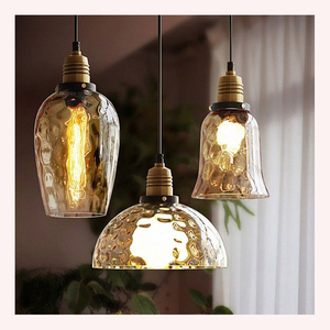 Mystic Twilight Gradient Glass Pendant Showcasing a Handcrafted Blend of Twilight Hues, Artful Texture Luxurious Metal Frame - Product Image 4