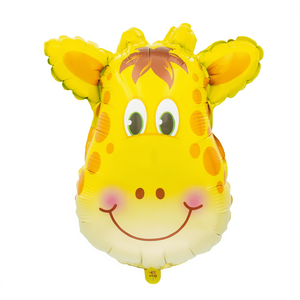 Palloncini in Foil Metallizzato a Forma di Giraffa per Feste, 62,5 Cm, Confezione da 12 Pezzi - Product Image 2