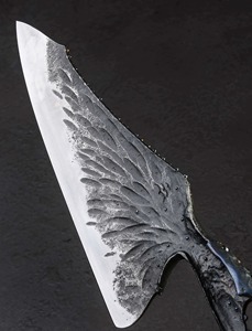 Cuchillo de cocina multiusos Cuchillo de chef de hoja de acero inoxidable con mango de madera Regalo para el regalo de aniversario de tu madre. - Product Image 4